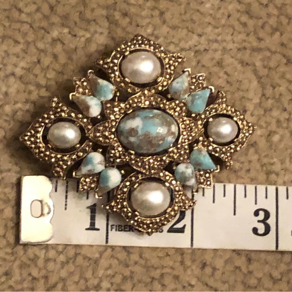 1960's Large Vintage Sarah Coventry Brooch Pendant - Picture 7 of 9